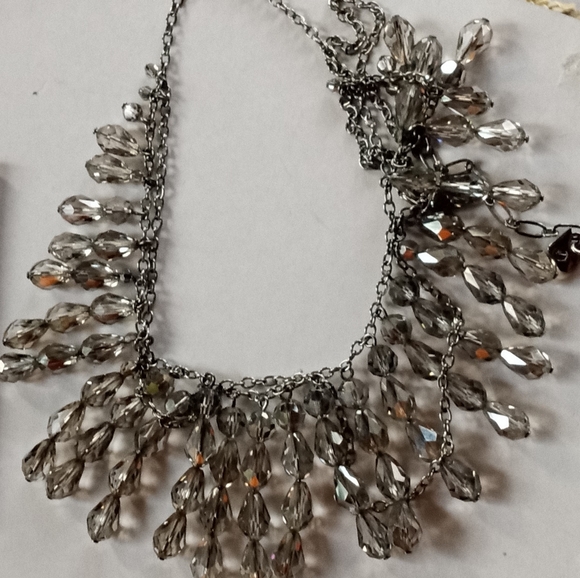 Swarovski Swan  "Mustang" Smokey Crystals Multi Strand Statement Vtg Necklace - Picture 14 of 14